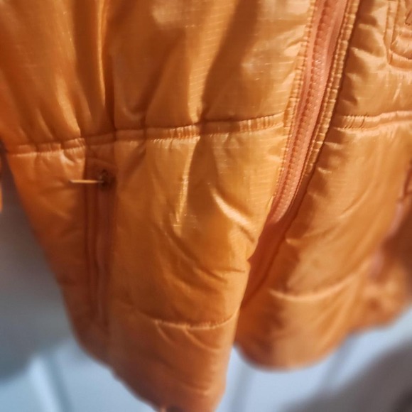 My Michelle Girls Puffer Jacket Orange Hooded Winter Coat Size 10/12 - Picture 3 of 8
